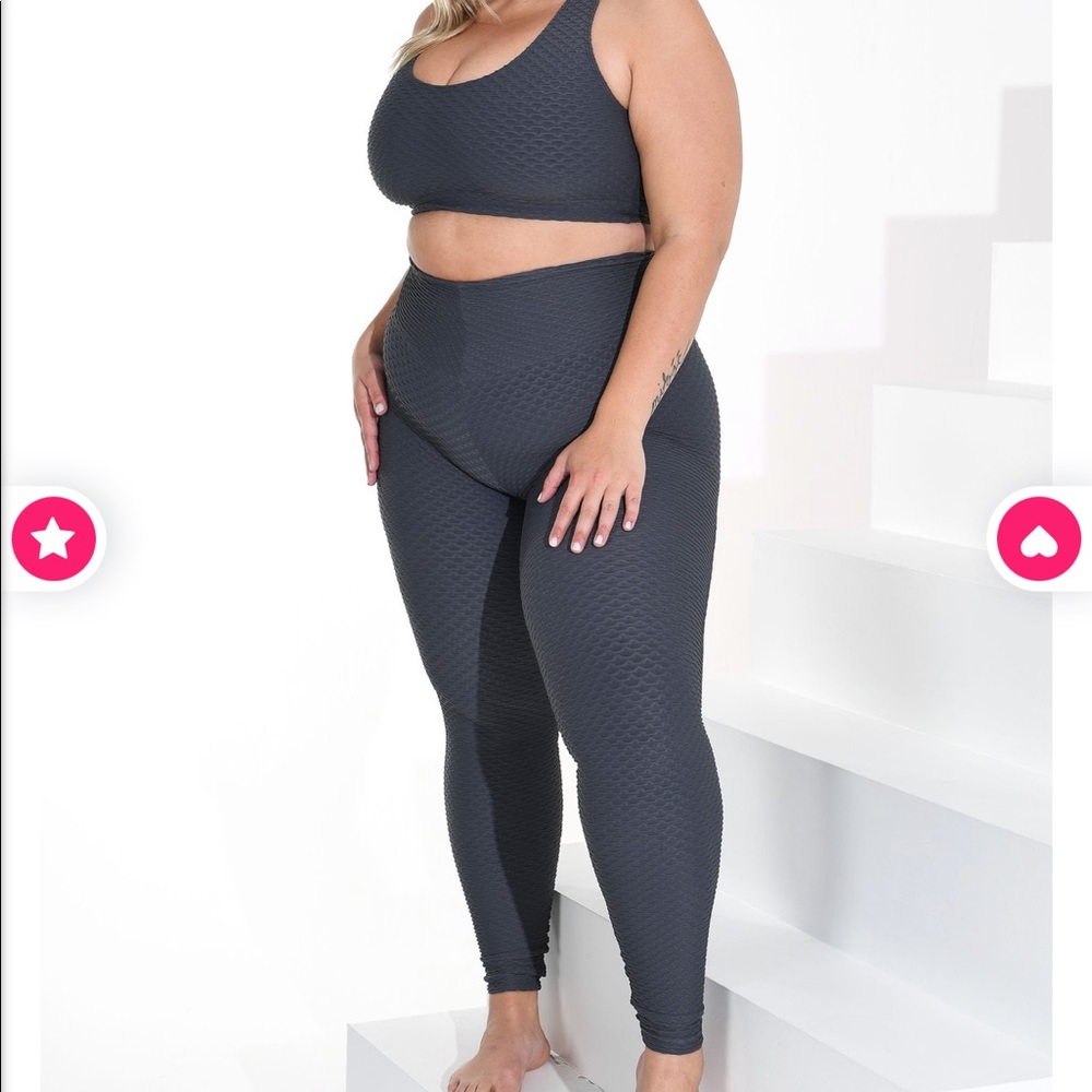 Booty by Brabants Grey Curvy Croco Skin Legging